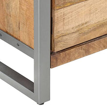 vidaXL Comodino 40x30x50 cm in Legno di Mango Grezzo