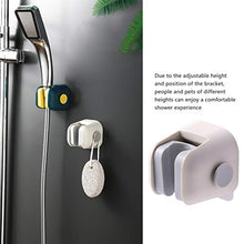 shunbang yuan Doccia Supporto della Testina Regolabile soffione Staffa a Parete di plastica fissato al Bagno Hanger, Bianco