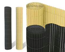 Aufun Recinzione in PVC per giardino, balcone, terrazza, esterni, piscina, 90 x 500 cm, bambù