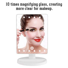 Uxsiya Specchio Illuminato 10X Specchio per Il Trucco Manifying Specchio per Il Trucco Illuminato per Fome da Viaggio