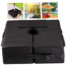 Supporto Ombrellone Base Umbrella Base Borsa Peso con grande maniglia di apertura per Patio Beach scoperta Ombrello Pennoni nero del basamento
