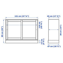 IKEA HAVSTA Mobile con zoccolo 121x47x89 cm bianco