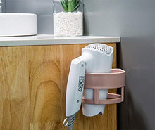 U-A Porta asciugacapelli da 2 Pezzi con Ventosa, Supporto a Parete in plastica per Bagno, Salone di Bellezza/Supporto per asciugacapelli Autoadesivo per Uso Domestico