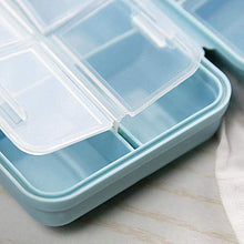 BGSFF Portapillole settimanale Organizer 7 Griglie per ridurre l'odore Scatola per medicinali da Viaggio Tromba Blu Staccabile