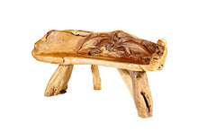 Windalf - Panca da salotto con delfini, 157 cm, in legno di radice