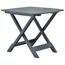 SKM Tavolo da Giardino Pieghevole Verde 79x72x70 cm in Plastica