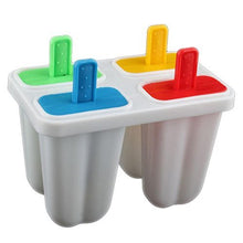 SaySure - DIY Ice Cream Frozen 4Pcs Popsicle Maker Mold Icepop Block Icy Pole Lolly Set