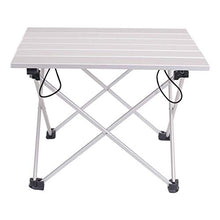Portable Light Weight Aluminum Alloy Outdoor Folding Table For Camping Beach Backyards BBQ Party Size 40x34.5x29cm