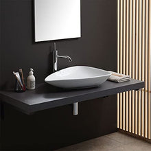 LAVABO DA APPOGGIO FORMA A GOCCIA IN CERAMICA DESIGN MODERNO