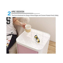 HBIAO Armadietto per Bambini Armadietto in plastica ABS Comodino da Comodino Quadrato a Doppio Strato,Blu