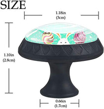 Buona Pasqua Pomelli per Porta Set di 4 Pomelli per Mobili Manopole per Cassetti Cucina Armadio Vetro