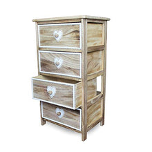 IlGruppone Mobiletto Multiuso per Bagno, Camera da Letto e Ingresso Misura 40x29x73cm con 4 cassetti MOD Jose