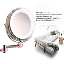 Specchio per Il Trucco, 1X Specchio per Il Trucco Illuminato con ingrandimento, Specchio per toeletta Specchio per Il Trucco a LED Bianco a Due Lati da 7 Pollici con Luce Diurna LED Senza Ombre