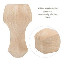 DAUERHAFT Accessori da Ufficio ecologici per Gambe in Legno massello(12 * 6cm)
