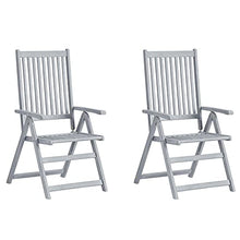 vidaXL Sedie da Giardino Reclinabili 2 pz con Cuscini Massello Acacia