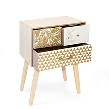 Suarez Indira C2 Mobile Multiuso, 40x25,5x56,2 H cm, Rovere, Oro, Fantasia, Melamina