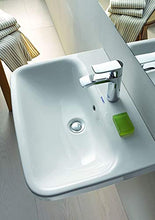 Lavabo Duravit DuraStyle 55cm con troppopieno, con Panca per Rubinetto, 1 Foro per Rubinetto, colorazione: Bianco con Wondergliss - 23195500001