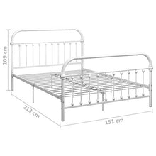 SKM Giroletto Bianco in Metallo 140x200 cm (23.4kg)