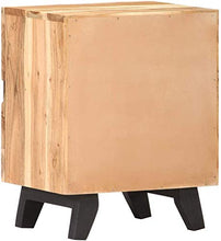 Comodino Comodini Laterale Tavolino for Camera 40x30x51 cm Solido Legno di Acacia Hyococ