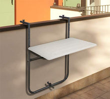 PEBSHOP Tavolo Rettangolare da Balcone L. x P. x H. 60x36x73/79/84H cm
