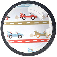 Auto da corsa numero sette Pomelli per Porta Set di 4 Pomelli per Mobili Manopole per Cassetti Cucina Armadio Vetro