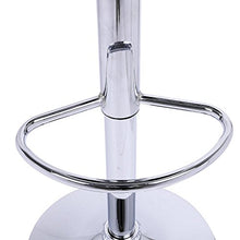 Bricozone Hubur - Sgabelli da Bar in Similpelle con Struttura Lucida Cromata, Sgabello Girevole e Regolabile, Sgabello con Schienale per Casa Bar Cucina, 2 Pezzi (Black)
