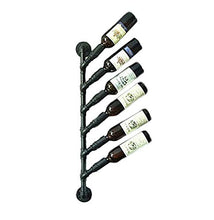 MoDi Wine Rack Retro Style Industriale Tubo di Acqua A Parete Vino Rack