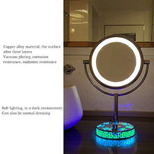 Specchio per Il Trucco Davvero Buono 3 X Ingrandimento 8 Specchio per Il Trucco Bifacciale Freestanding Lente d'Ingrandimento Illuminato A LED Professionale per Comò da Bagno