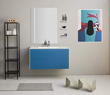 Dafne Italian Design Mobile da Bagno con Top in Ocritech (cm. L105 x P48 x H55)