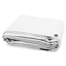 GJSN Telo Multiuso ， Telo da Esterno, Telo da Esterno Resistente 180G / M² Impermeabile Telo da Terra Di Spessore 0,32 - Telo da Giardino, Bianco,Bianca,5X4M