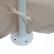 Outsunny Gazebo Tendone da Giardino Impermeabile in Poliestere Beige, 365 x 365cm