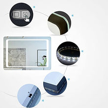 Xinyang Specchio da parete 600X800 mm LED antiappannamento con angoli arrotondati e interruttore a doppio comando Grado di impermeabilità IP44