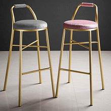 ZEH Sedia da Pranzo, Cuscini braccioli, seggiolone, Sgabello, Sgabello da Bar for Colazione, caffetteria, contatore, Cucina e Sgabello for Trucco Sedia in Ferro, 65 cm, 65 cm FACAI