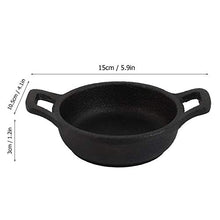 Tarente Mini Antiaderente Due Maniglie di Ferro da Cucina Padella Nero Kitchen Mestoli