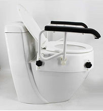 HKD Universale Plastica Rialzo per WC con braccioli Regolabile Aiuto Water