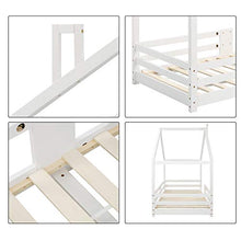 GYF Rete del Letto Struttura Letto Legno per Letto Bed Bed Bed Bed Bed Bed Bed Pine House Letto per Bambini 90 X 200 Cm Senza Materasso, Bianco