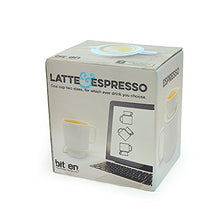 Latte & Espresso Double Cup - Two Cup Sizes For Dual Use