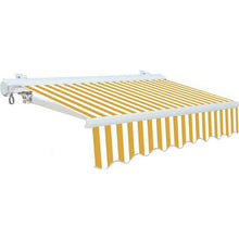 TENDA DA SOLE CASSONATA per Balconi con BRACCI BIANCO/GIALLO 300x250 cm