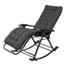 Sedia A Dondolo for Esterno for Sedie A Sdraio for Adulti (Color : Black)
