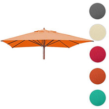Mendler Telo Copertura per ombrelloni Quadrati HWC-C57 4x4m Arancione