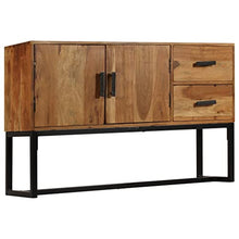 vidaXL Credenza Marrone 110x30x70 cm in Legno Massello di Acacia