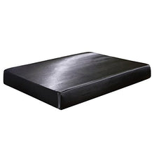 seebesteu Coprimaterasso con Angoli Tencel Seta Silk Raso Satin Antiacaro Anallergico Piazza e Mezza Nero (150 x 200cm)
