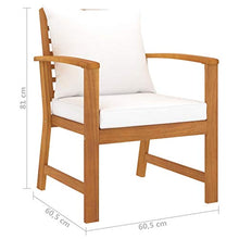 FAMIROSA Set Divani da Giardino 5 pz con Cuscini in Massello di Acacia-7790