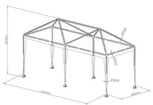 SORARA Gazebo Tenda del Partito, Bianco, 600 x 300 cm, 10 kg