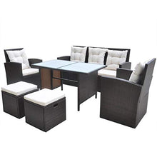 vidaXL Set da Pranzo da Giardino 18 pz Polyrattan Marrone Tavolo Sedie Esterni