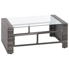 FAMIROSA Set Divani da Giardino 4 pz con Cuscini in Polyrattan Grigio-4420