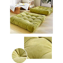 LIUDADA Cuscino per sedia, quadrato, cuscino per sedia, cuscino per sedia, cuscino per sala da pranzo, giardino, casa, ufficio, 55 × 55 cm (verde)
