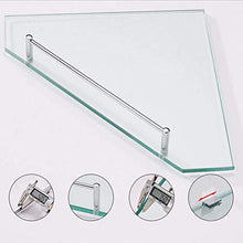 GDFEH Scaffale di Vetro Bagno Doccia Scaffale Triangolo Bagno Bagno Scaffali da Bagno 2 Scaffali di stoccaggio a Parete a Muro per Bagno