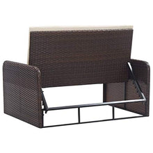 FAMIROSA Set Divani da Giardino 2 pz con Cuscini in Polyrattan Marrone-6079