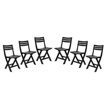 SET SEDIE DA GIARDINO KOMODO IN POLIPROPILENE 44 X 41 X 78 CM (Antracite, 6)